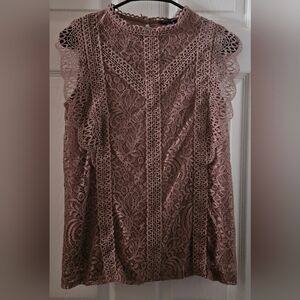 Cable & Gauge Crochet Lace Top